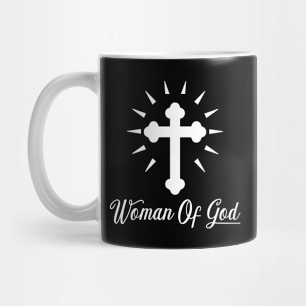 Woman Of God - Cross Bottony - White - Christian Series 11W by FOGSJ